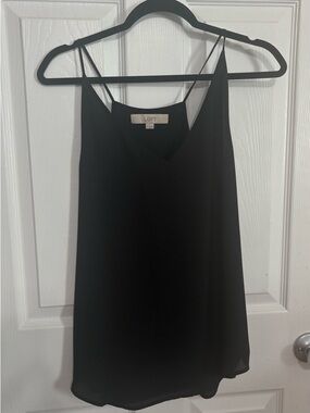 LOFT Black V-Neck Spaghetti Strap Top